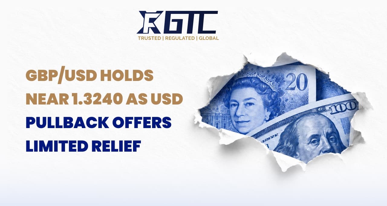 GBP/USD HOLDS NEAR 1.3240 AS USD PULLBACK OFFERS LIMITED RELIEF