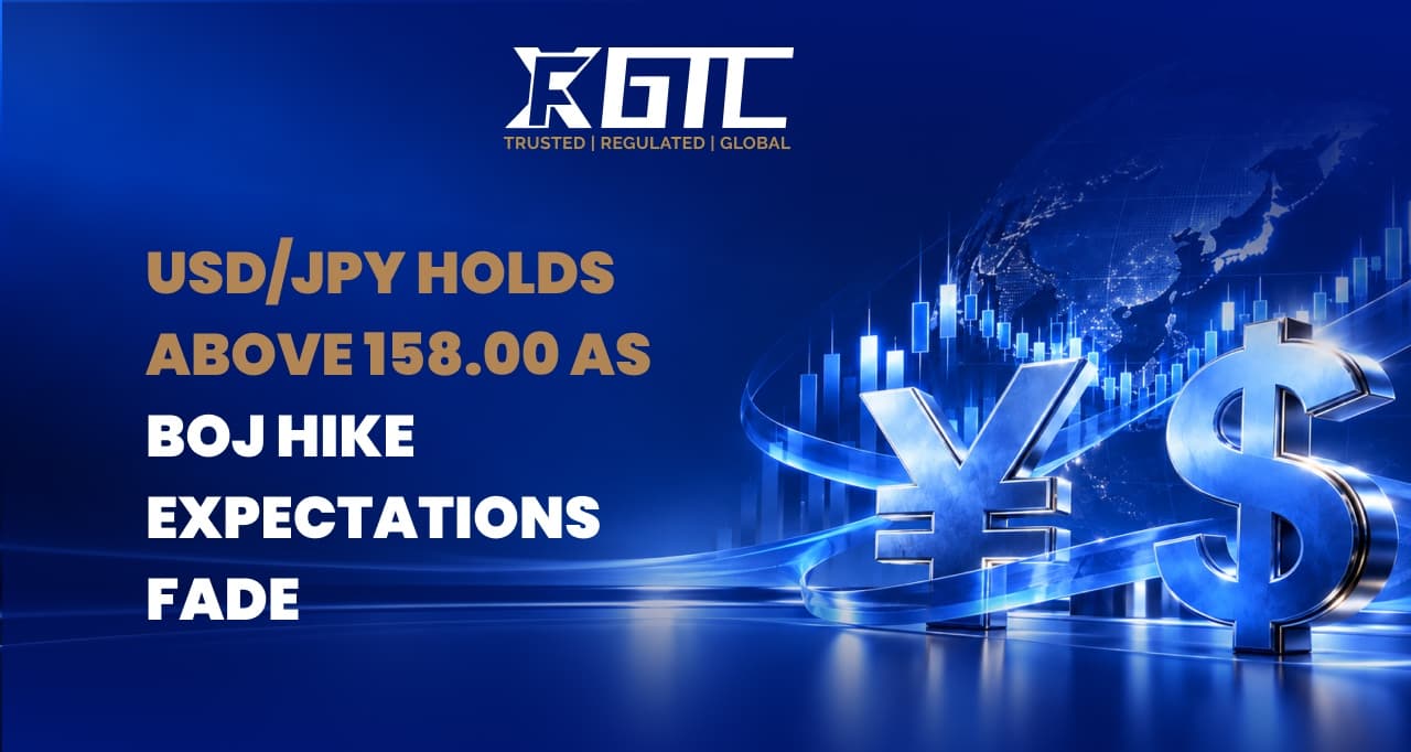 USD/JPY HOLDS ABOVE 158.00 AS BOJ HIKE EXPECTATIONS FADE