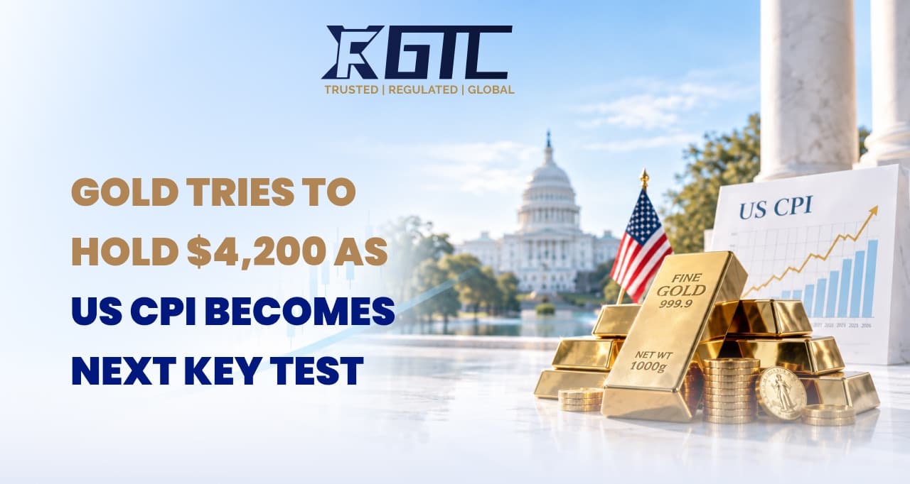 GOLD TRIES TO HOLD $4,200 AS US CPI BECOMES NEXT KEY TEST
