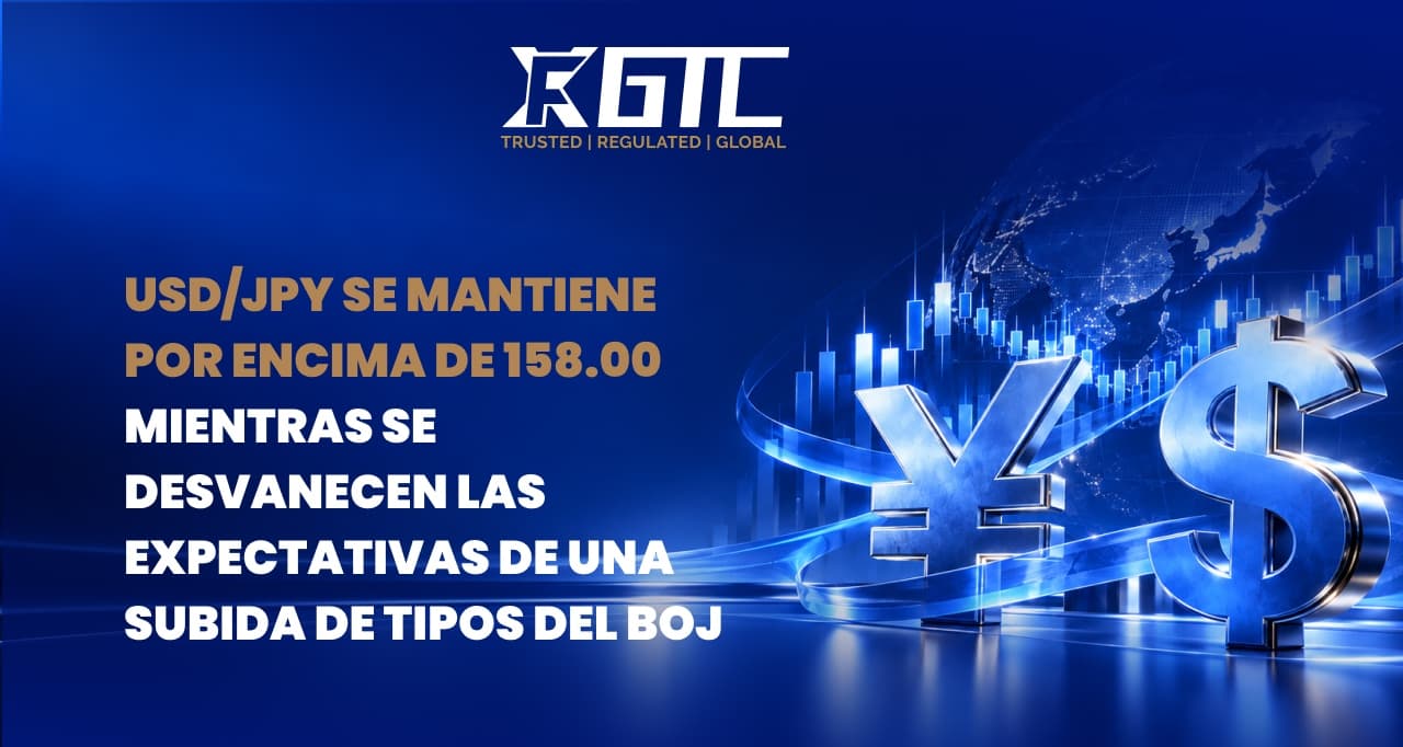 El USD/JPY se mantiene por encima de 158,00 mientras se desvanecen las expectativas de subida del BoJ