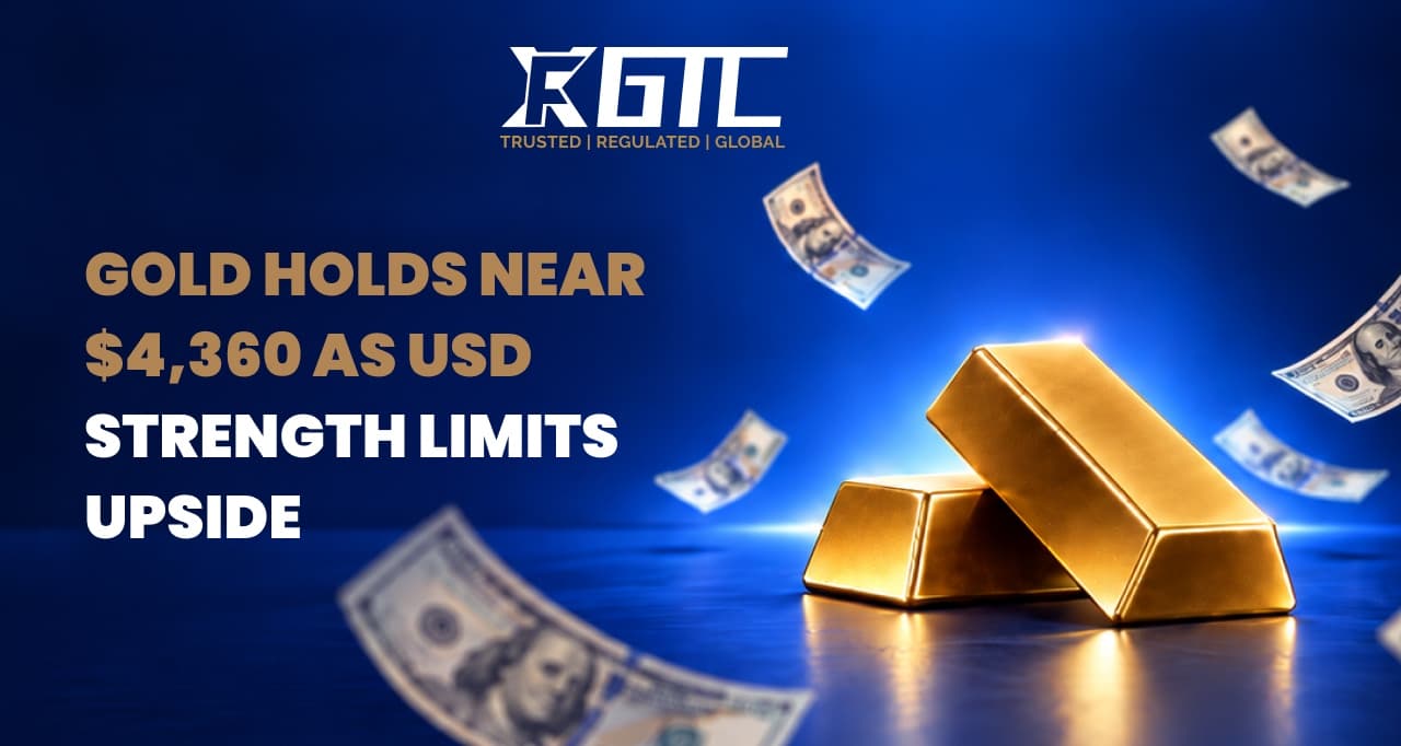 GOLD HOLDS NEAR $4,360 AS USD STRENGTH LIMITS UPSIDE