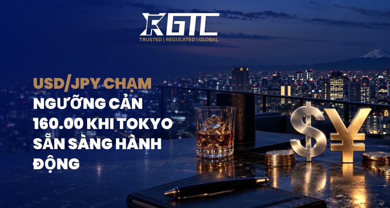 USD/JPY ĐẠP PHẢI TƯỜNG CÓ TẠI MỨC 160.00 KHI TOKYO SẴN SÀNG HÀNH ĐỘNG